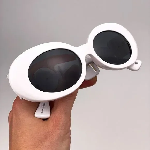 Versace VE4426BU 314/87 MAXI MEDUSA BIGGIE Sunglasses White Gray Oval Women - Picture 13 of 14